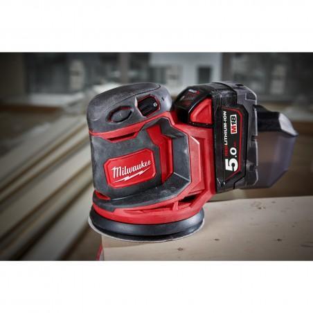 Ponceuse orbitale 125mm 18V sans chargeur ni batterie - MILWAUKEE M18 BOS125-0