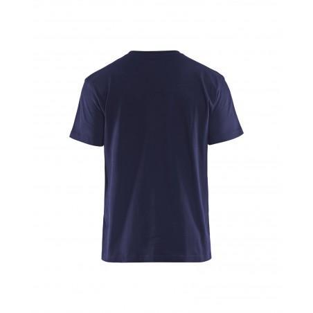 T-shirt bicolore marine/bleu roi
