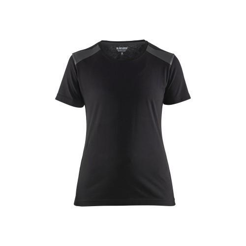 T-shirt femme noir/gris foncé