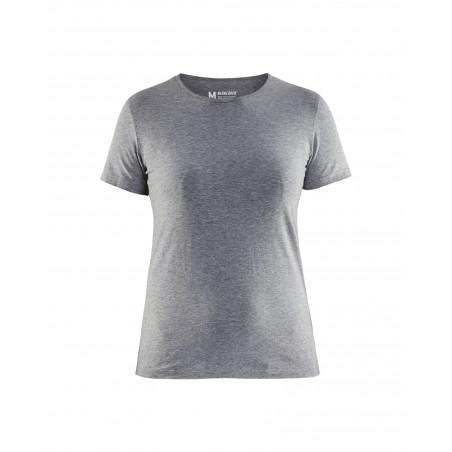 T-Shirt femme gris chiné