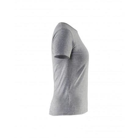 T-Shirt femme gris chiné