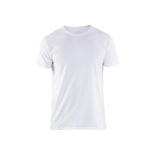 T-shirt stretch blanc