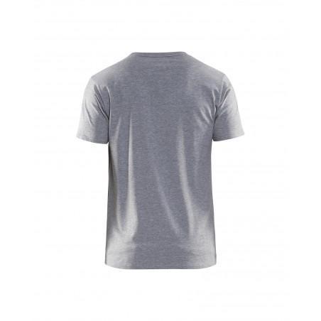 T-shirt stretch gris chiné