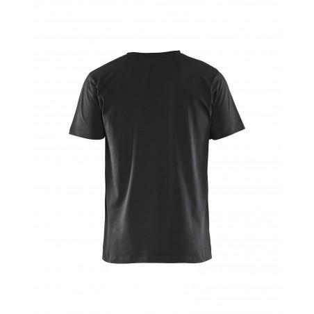 T-Shirt col V noir