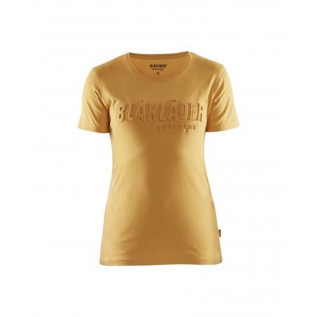 T-shirt Blaklader 3D Miel doré Femme