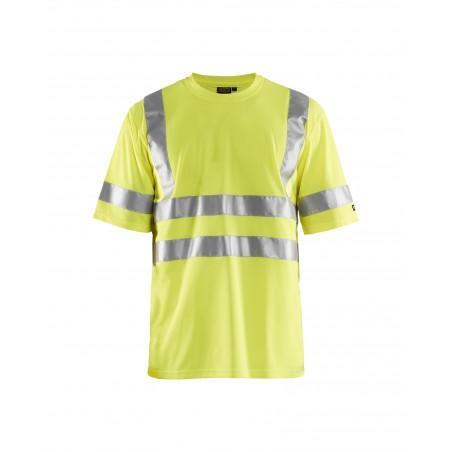 T-shirt haute-visibilité jaune fluo
