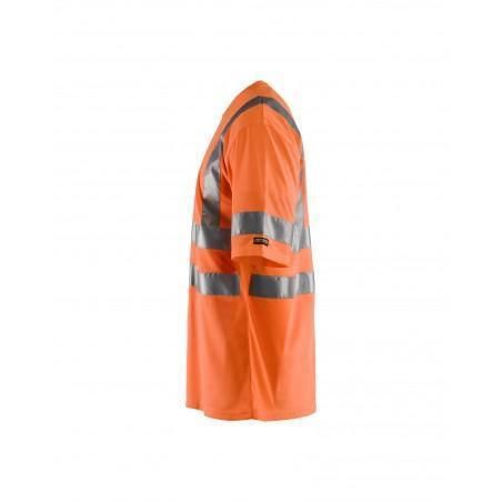 T-shirt haute-visibilité orange fluo