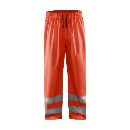 Pantalon de pluie HV niveau 1 rouge fluo
