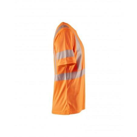 T-shirt anti-odeur anti-UV HV FEMME orange fluo