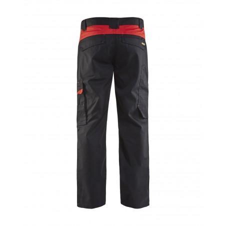 Pantalon Industrie noir/rouge