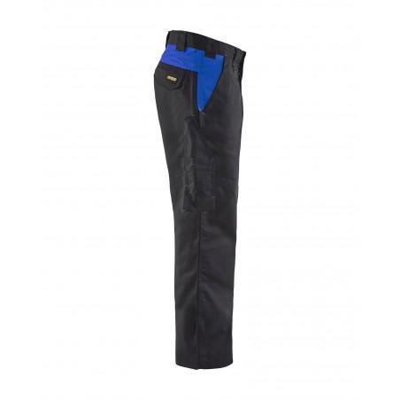 Pantalon Industrie noir/bleu roi