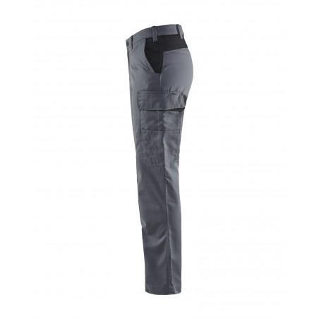 Pantalon Industrie femme gris clair/noir