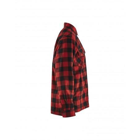 Chemise Flannelle doublée rouge/noir