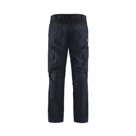 Pantalon industrie stretch 2D marine foncé/noir