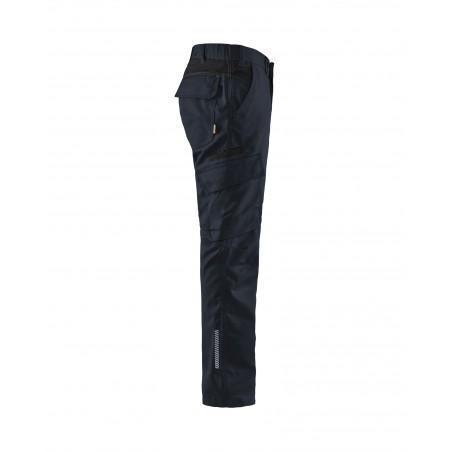 Pantalon industrie stretch 2D marine foncé/noir