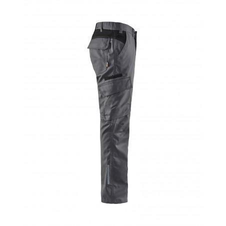 Pantalon industrie stretch 2D gris moyen/noir