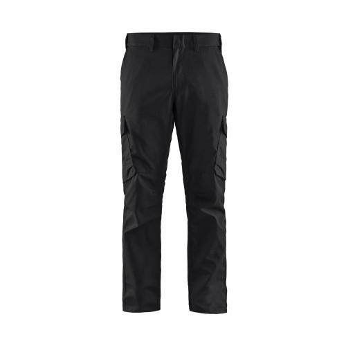 Pantalon industrie stretch 2D noir/jaune fluo