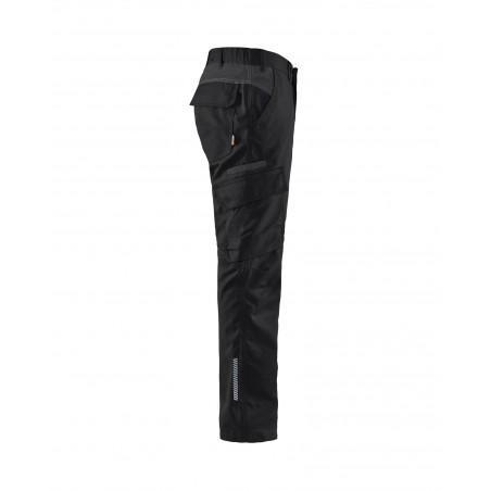 Pantalon industrie stretch 2D noir/gris foncé