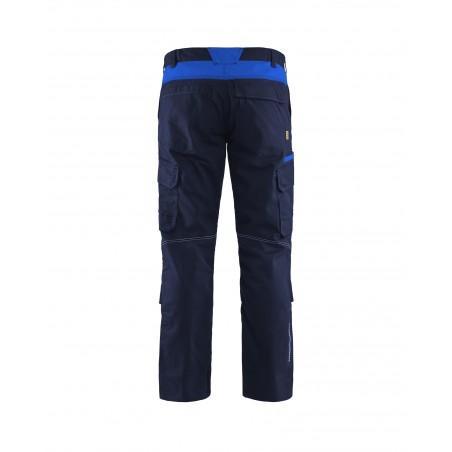 Pantalon industrie avec poches genouilleres stretch 2D marine/bleu roi