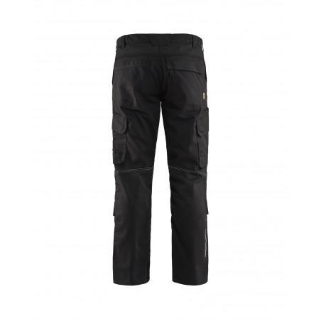 Pantalon industrie avec poches genouilleres stretch 2D noir