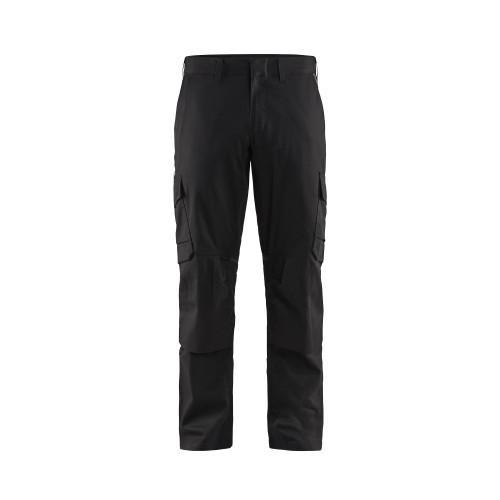 Pantalon industrie avec poches genouilleres stretch 2D noir/gris foncé