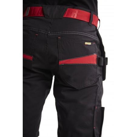 Short maintenance avec poches flottantes noir/rouge