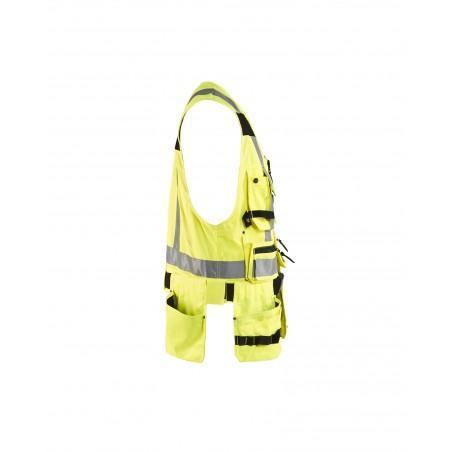 Gilet porte-outil haute-visibilité jaune fluo