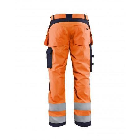 Pantalon multinormes inhérent orange fluo/marine