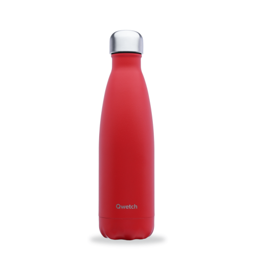 BOUTEILLE ISOTHERME QWETCH ROUGE CARDINAL 500ML
