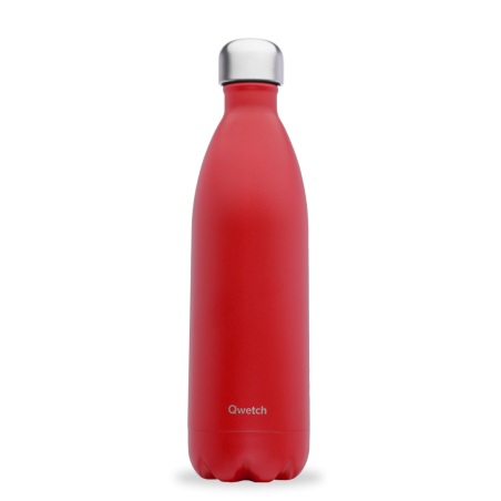 BOUTEILLE ISOTHERME QWETCH ROUGE CARDINAL 1L