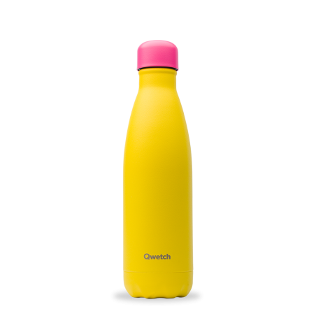 BOUTEILLE ISOTHERME QWETCH JAUNE COLORS 500ML