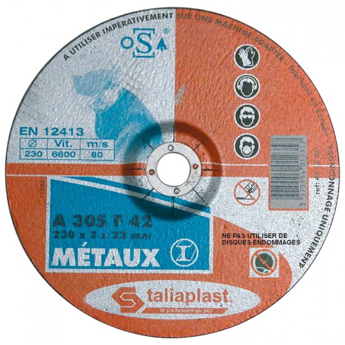disque abrasif metaux 125