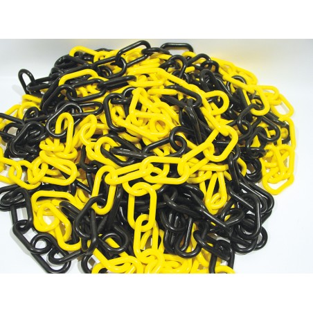 chaine plastiq jaune noire no8