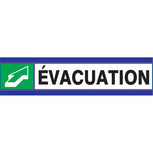 evacuation d sign 180x45