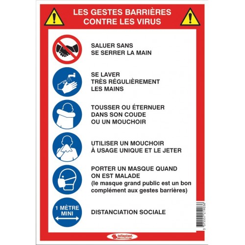 les 5 gestes barrieres normasi