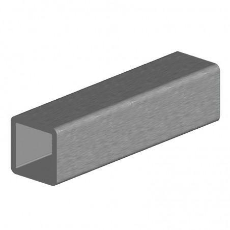 carré aluminium 40x40x4 mm angles arrondis longueur 6130 mm