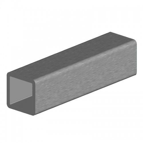 carré aluminium 40x40x4 mm angles arrondis longueur 6130 mm