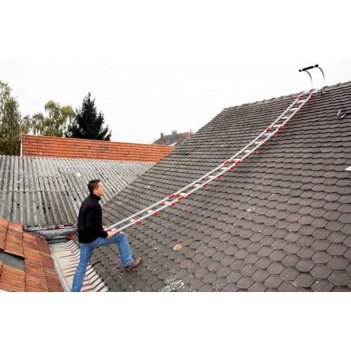 Échelle de toit clic toit en aluminium avec crochet de faîtage - Echamat  Kernst